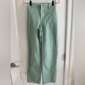 J. Crew factory girlfriend high rise Light Green Chinos